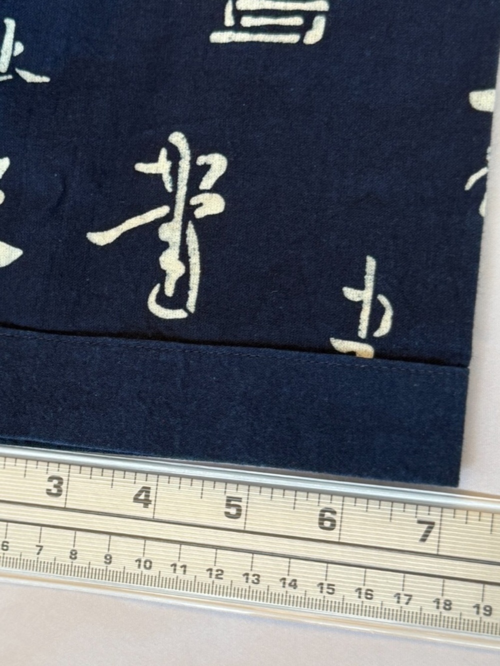 NATURAL INDIGO TUNIC BUTTON UP SHIRT WOMENS 3X 53.5x32 TRUE BLUE JAPANESE KANJI - Picture 15 of 16